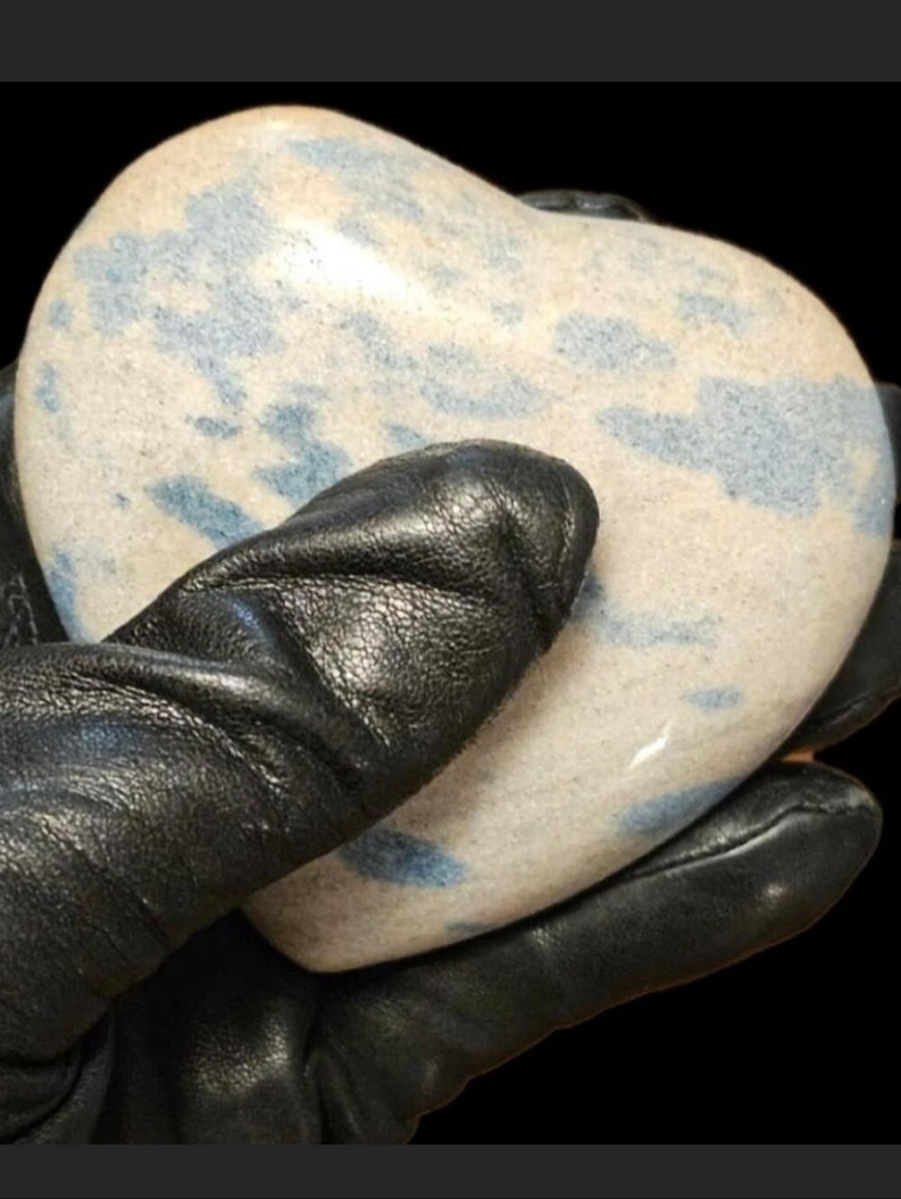 New✨️RARE Chunky K2 Jasper Crystal Heart • Rare High Grade Azurite ✨️OFFERS OK